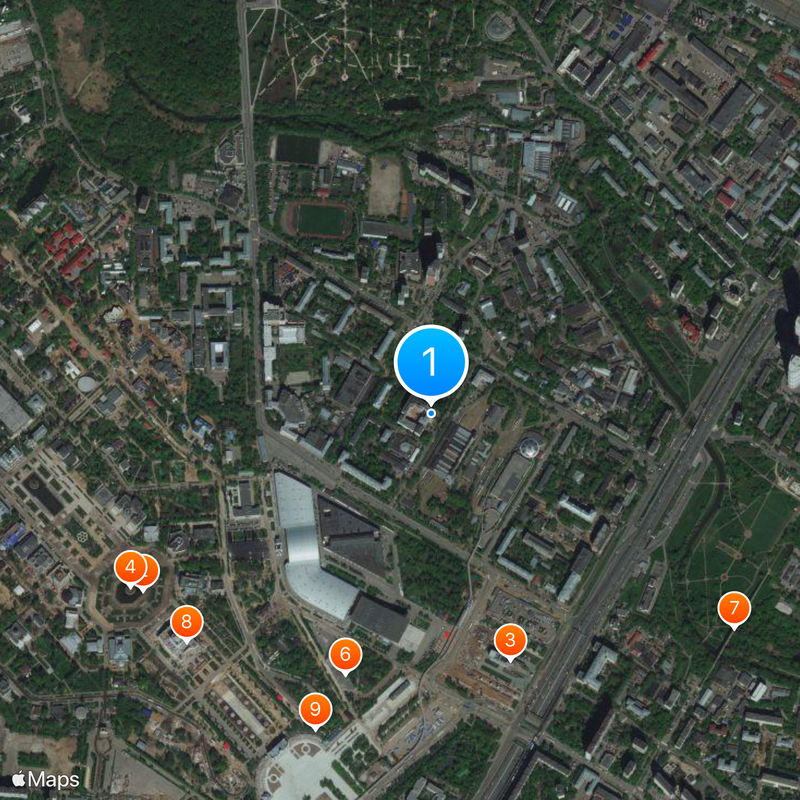 Moscow City Pedagogical University Map