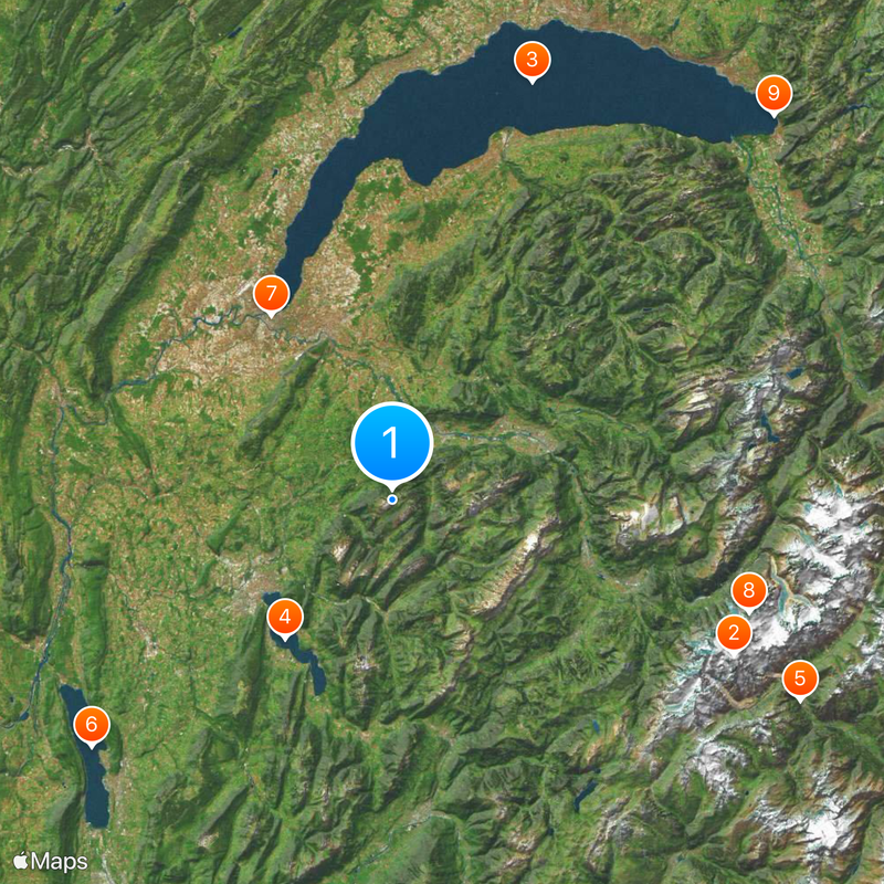 Département Haute-Savoie Karte