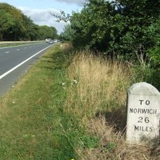 Milestone, Brettenham, Half mile E of large parking layby