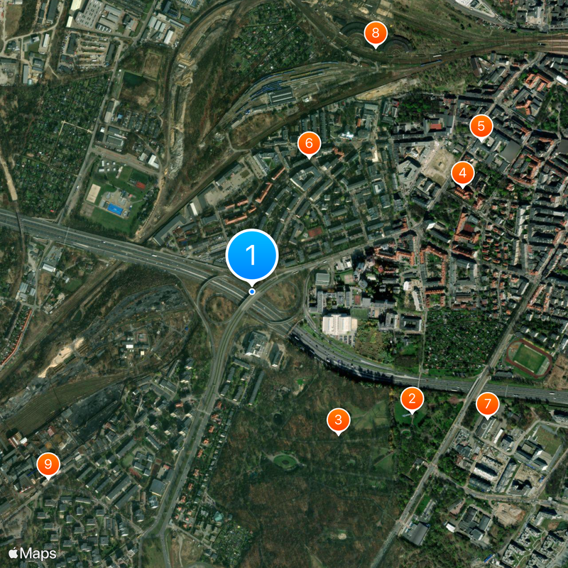 Upper Silesian Industrial Region Mapa
