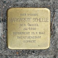 Stolperstein en memoria de Margarete Scheele