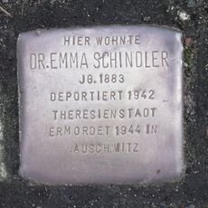 Stolperstein dedicated to Emma Schindler