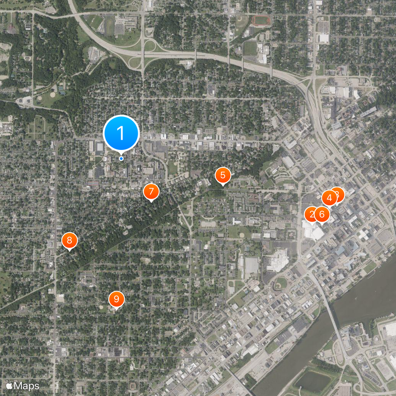 Bradley University Map