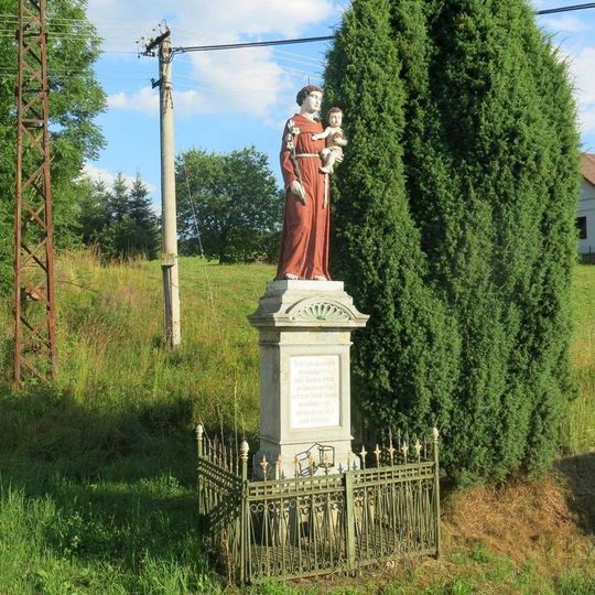 Socha svatého Antonína v osadě Tample