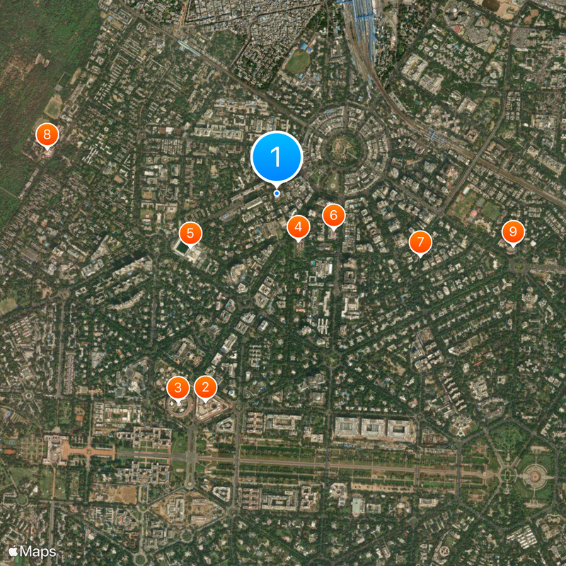 Hanuman Temple, Connaught Place Mapa