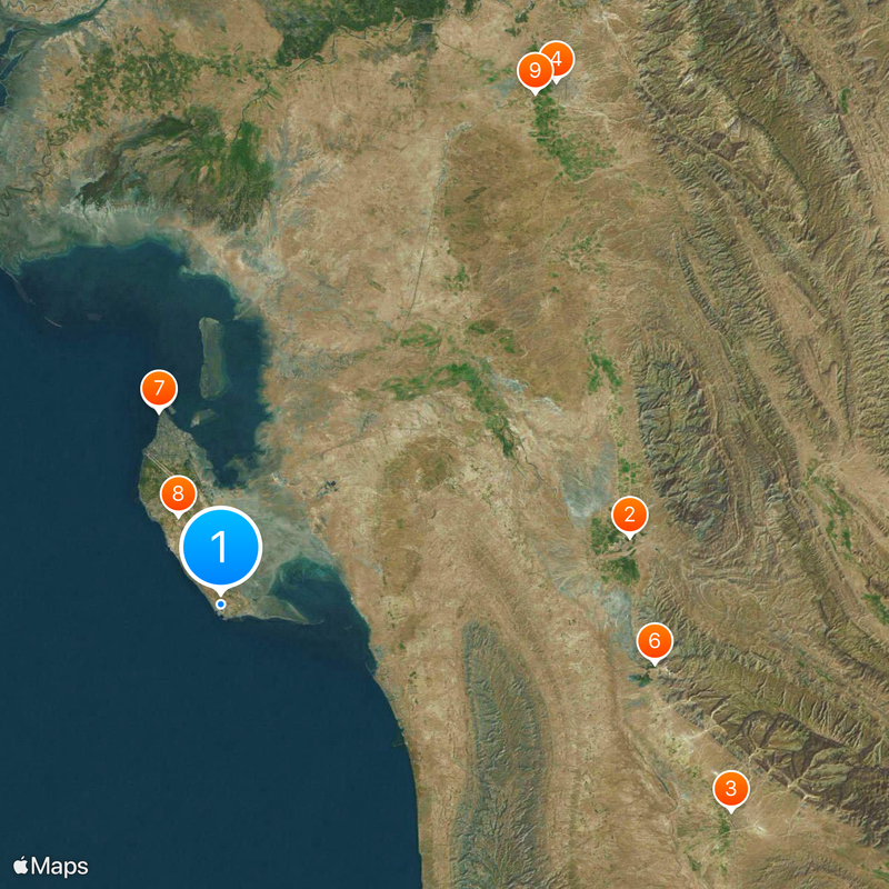 Bushehr Nuclear Power Plant Map