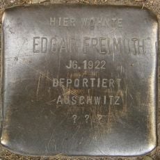 Stolperstein dedicated to Edgar Freimuth