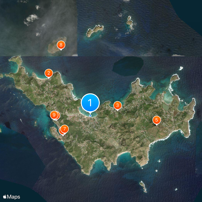 Eden Rock, St Barths Map