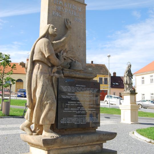 World wars memorial in Prčice