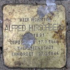 Stolperstein en memoria de Alfred Hirschberg