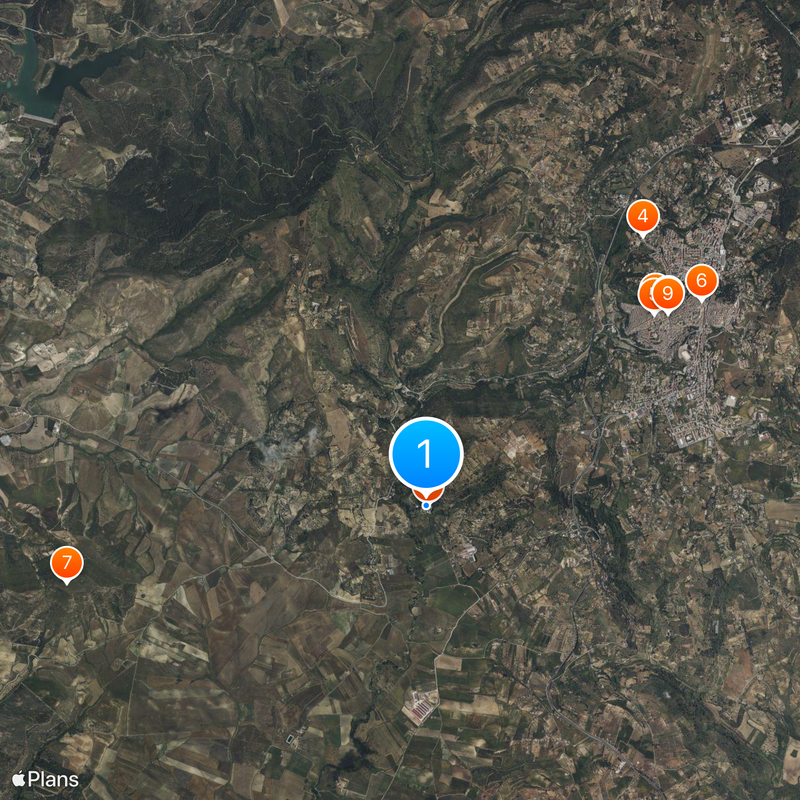 Villa Romana del Casale Karte