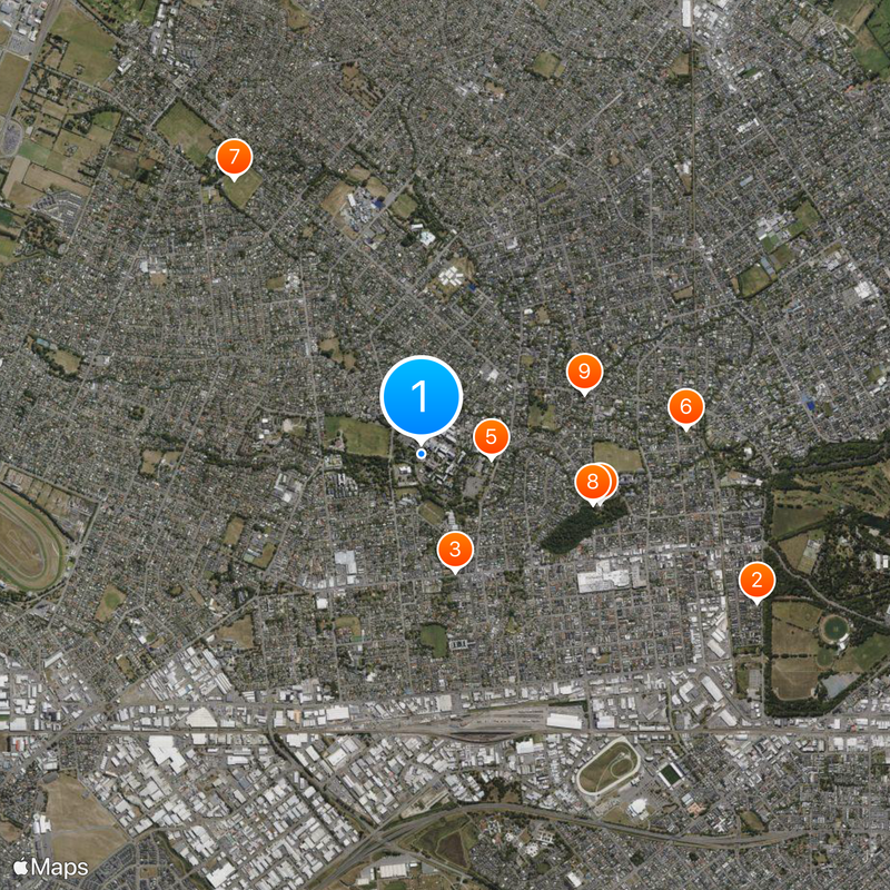 University of Canterbury Map