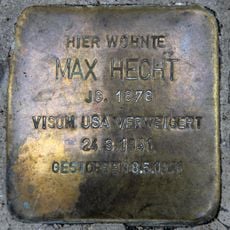 Stolperstein em memória de Max Hecht