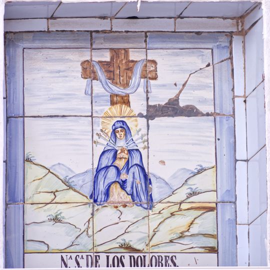 Ceramic panel of Our Lady of the Sorrows