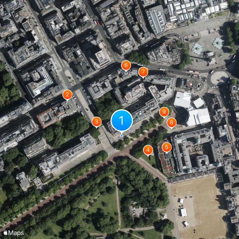 Institute of Contemporary Arts Map