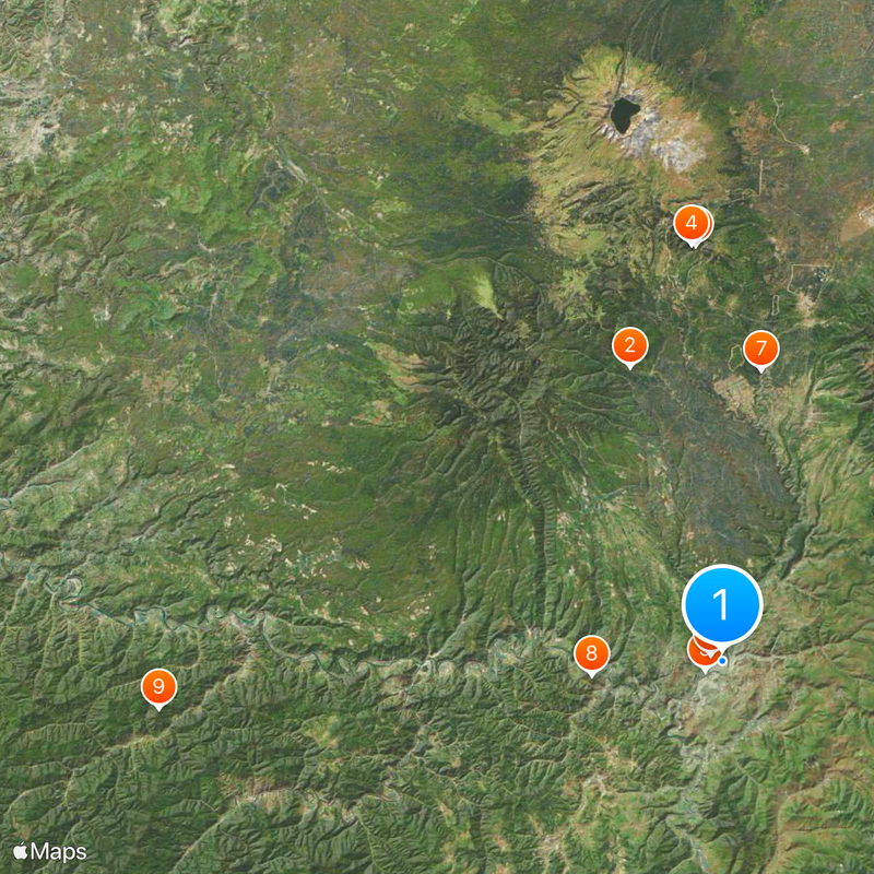 Contea autonoma coreana di Changbai Mappa