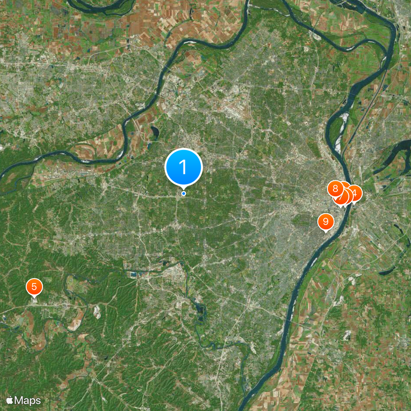 Condado de San Luis Mapa