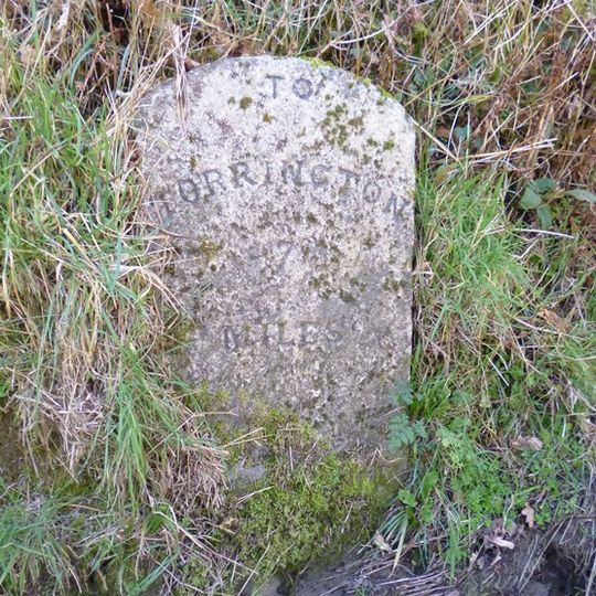 Milestone, 100m S of Bury Cross