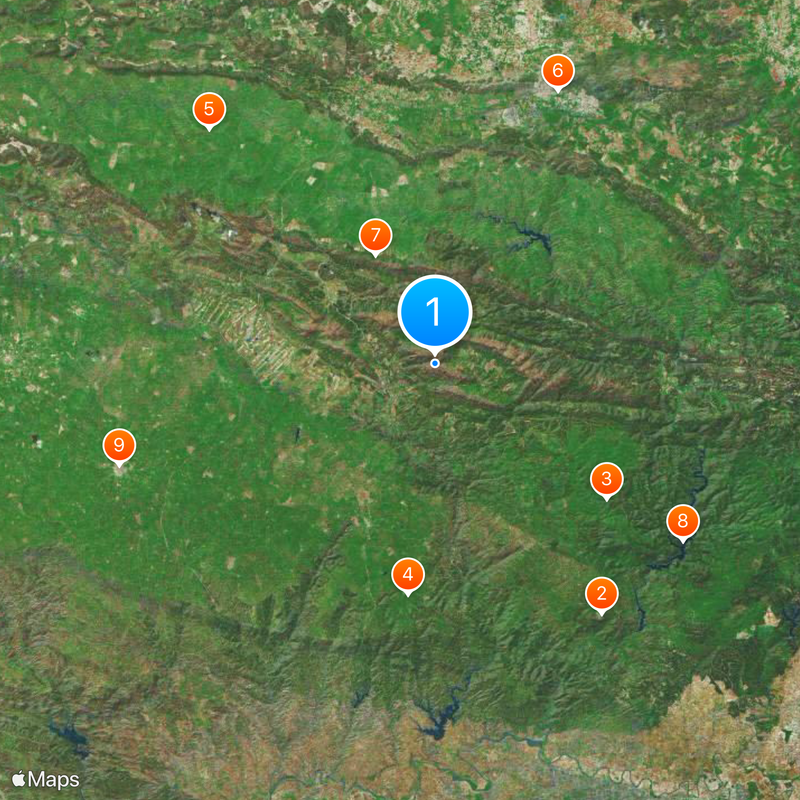 Sierra Morena Map