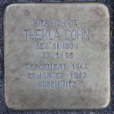 Stolperstein dedicated to Thekla Cohn