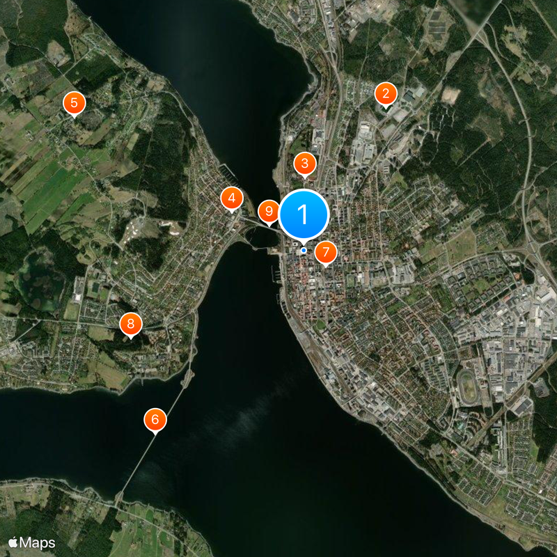 Östersund Mapa