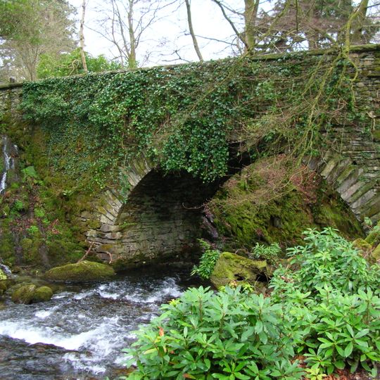 Bridge Over Rydal Beck In Grounds Of Rydal Hall