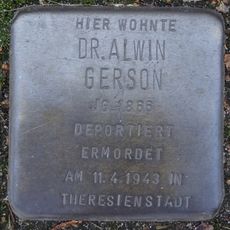 Stolperstein dedicated to Alwin Gerson