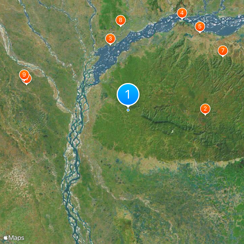Nokrek National Park Mapa