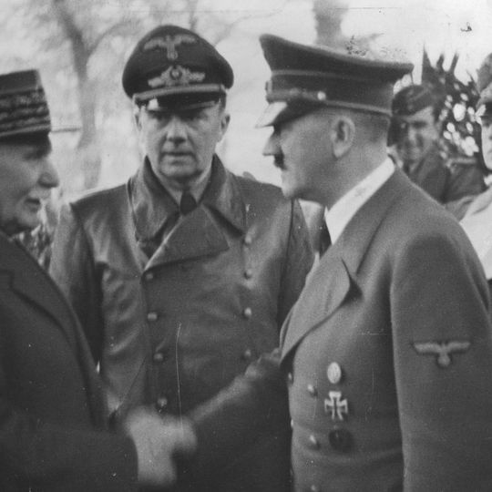 Hitler meeting with Petain