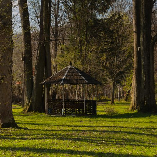 Palace park in Rajcza