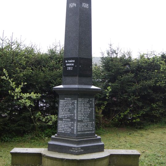 World War I memorial in Rynoltice