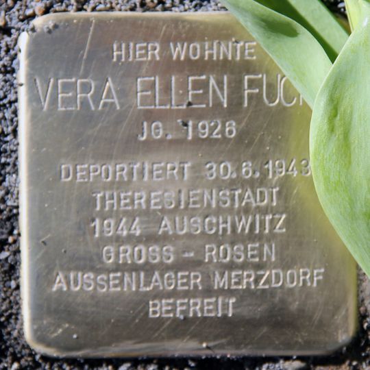 Stolperstein en memoria de Vera Ellen Fuchs