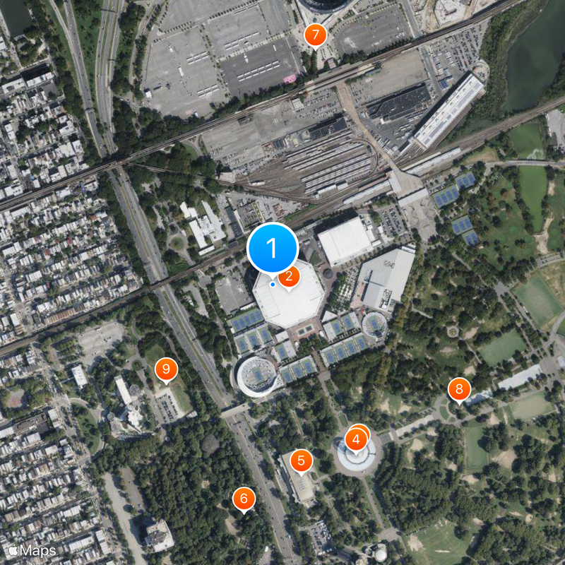USTA Billie Jean King National Tennis Center Map