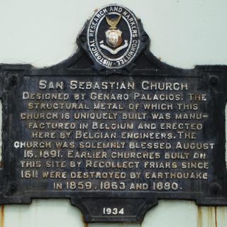 San Sebastian Church historical marker