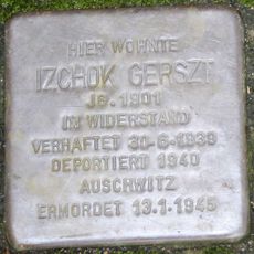Stolperstein dedicated to Izchok Gerszt