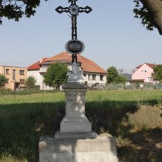 Wayside cross in crossroad Petrovice-Nová Ves