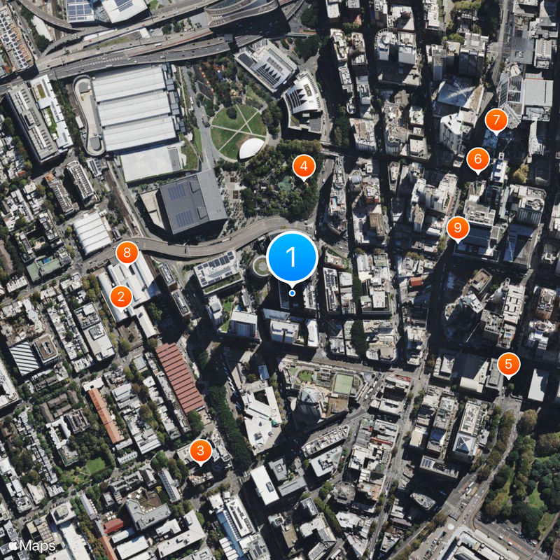 Sydney Entertainment Centre Mapa