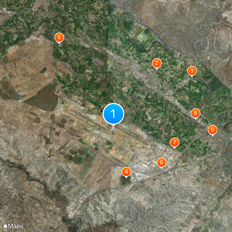 Zaragoza Airport Map