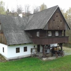 Old inn from Szalejów Dolny in museum in Kudowa Zdrój-Pstrążna