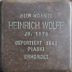 Stolperstein à la mémoire de Heinrich Wolff