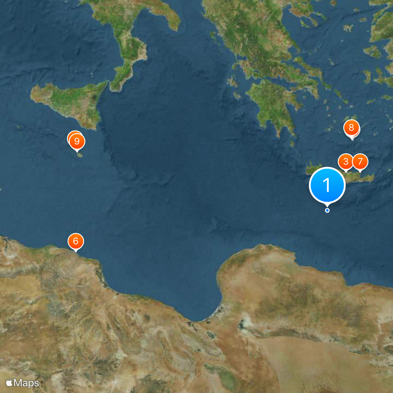 Mar Libico Mappa