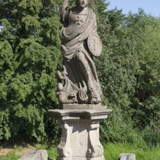 Statue of Saint Michael on the bridge in Bělá nad Radbuzou