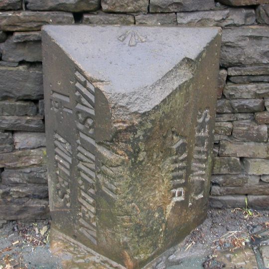 Milepost, Manchester Road, Haslingden; 600m N Ewood Bridge
