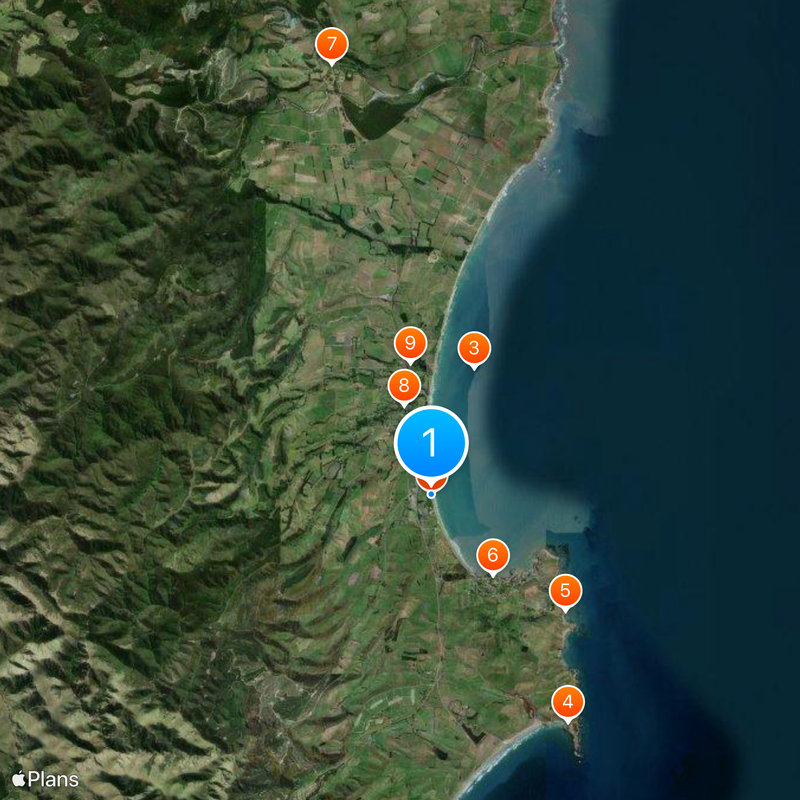 Moeraki Boulders/Kaihinaki Map