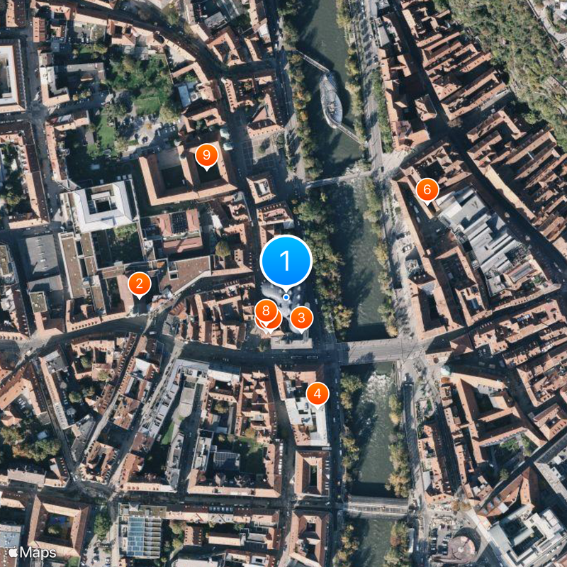 Kunsthaus Graz Map