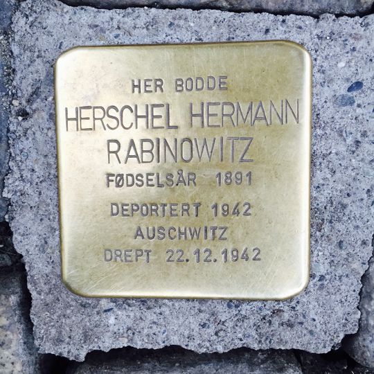 Stolperstein en memoria de Herschel Hermann Rabinowitz