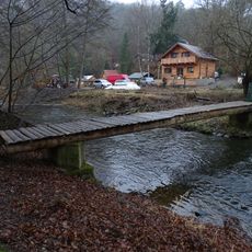 Lávka přes Kocábu u rozcestí Pod Masečínem