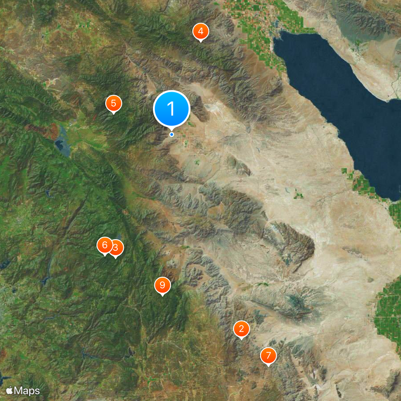 Anza-Borrego Desert State Park Map