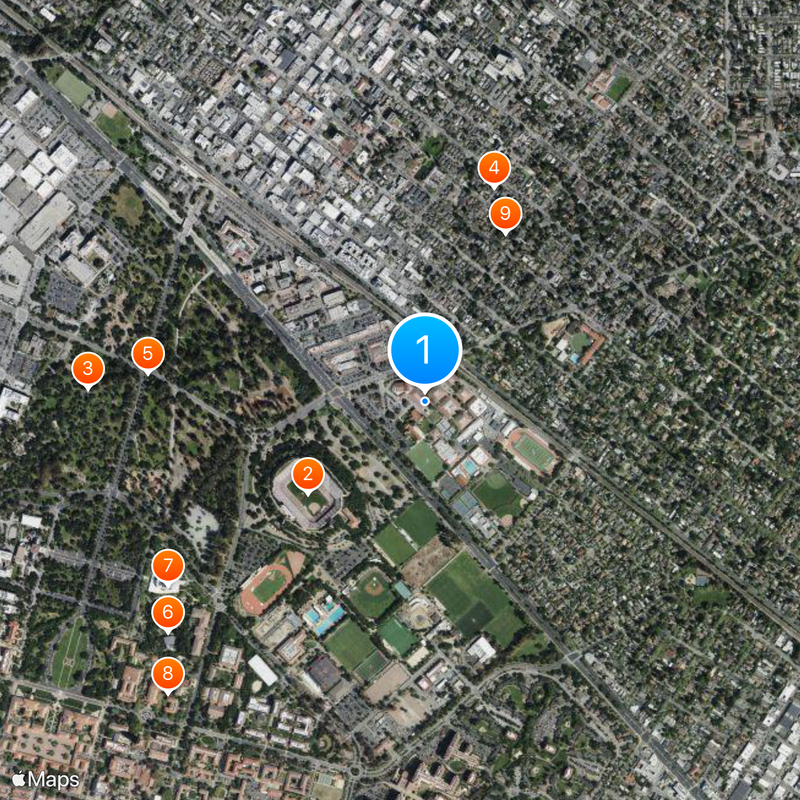 Palo Alto High School Map