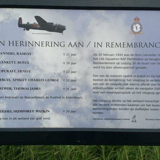 Gedenkbord Eemnesserpolder